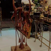 کنار سالنی مجسمه تمام چوب غزال|مجسمه، تندیس، ماکت|تبریز, |دیوار