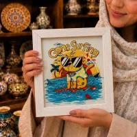 تابلو نقاشی ویترای و جاکلیدی چوبی|تابلو، نقاشی، عکس|تهران, ائمه اطهار|دیوار