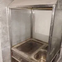 فر فلافل سه کاره مسقف هود دار دور شیشه