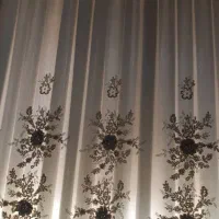 پرده پذیرایی به همراه کتیبه|پرده، رانر، رومیزی|اهواز, کوی مهدیس|دیوار