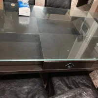 میز ناهار خوری ۶نفره با صندلی چرم|میز و صندلی غذاخوری|قم, بلوار امین و ساحلی|دیوار