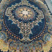 2تخته فرش 9متری نقشه ترانه زمینه سورمه ای