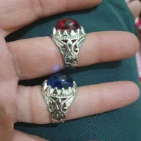 انگشتر نقره یاقوت