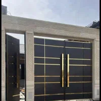 درب حیاط گل دار مدرن کلاسیک ساده