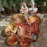 سبدهای تزیینی حصیری