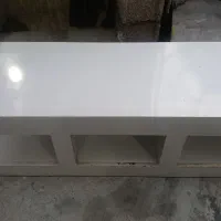 میز تلویزیون چوبی سفید