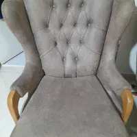 مبل چرخشی راحتی تکی جنس پارچه ترک