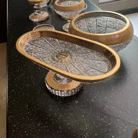 ظروف کریستال ورق طلا|ظروف سرو و پذیرایی|تهران, ولنجک|دیوار