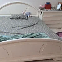 تخت دو نفره با دراور ۴ کشو وخوش خواب که سالمه|تخت و سرویس خواب|تهران, قلمستان|دیوار