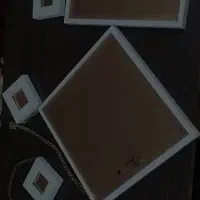 آینه ۳تیکه ب شکل مربع و لوزی قابل استفاده است