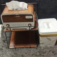 جادستمال چوبی بااستندچوبی وسطل اشغال