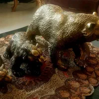 مجسمه برنز سه سایز خرس