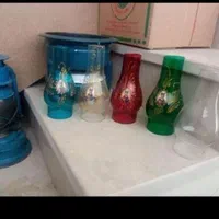 شیشه چراغ نفتی قدیمی وعتیقه فانوس گردسوزلمپازنبوری|کلکسیون اشیاء عتیقه|اصفهان, شیخ طوسی|دیوار