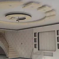 تخریب تا بازسازی(کناف نقاشی سقف کاذب کاغذ دیواری)