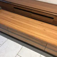 میز تلویزیون چوبی و شیشه ایی