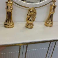 دکور  شطرنجی رنگ طلایی