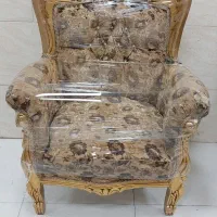 مبل سلطنتی ۹نفره چوب گردو ملایر درحدنو|مبلمان خانگی و میز عسلی|رشت, آزادگان|دیوار