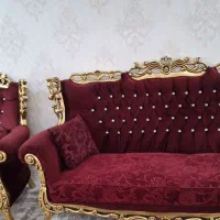 مبل سلطنتی 7نفره چوب راش|مبلمان خانگی و میز عسلی|ازنا, |دیوار