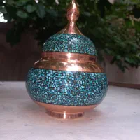 مس فیروزه‌ای با سنگ اصل فیروزه ای نیشابور|صنایع دستی و سایر لوازم تزئینی|تهران, مشیریه|دیوار