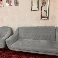 مبل راحتی هفت نفره.رنگ‌ طوسی.بسیار تمیز|مبلمان خانگی و میز عسلی|تهران, بریانک|دیوار