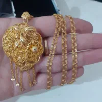 پلاک زنجیر و دستبند کارتیر مجموعا ۳۲ گرم