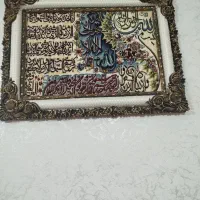 گل  رز مصنوعی وتابلو فرش واستند گل همراه گل|صنایع دستی و سایر لوازم تزئینی|ارومیه, |دیوار