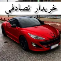 پژو 207 SD Sedan قرمز/ ماشین خودرو تصادفی