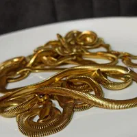 زنجیر ماری اصل رنگ ثابت ضخیم نشکن