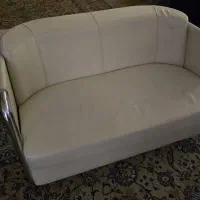 مبل دو نفره کرم نیلپر اداری