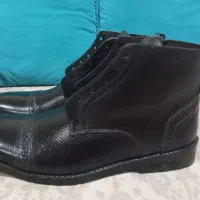 بوت تمام چرم قهوه ای سوخته