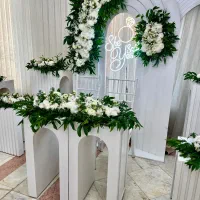 دکور ‌جایگاه عروس بله برون عقد یلداگل آرایی طبیعی