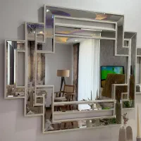 آینه بزرگ باکیفیت درحد نو|آینه|حویق, |دیوار