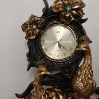 ساعت ایستاده مدل طاووس طلایی|ساعت دیواری و تزئینی|آبیک, |دیوار
