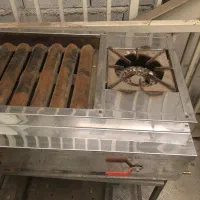 کباب پز گازی استیل پلوپز دار