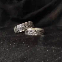 ست حلقه ازدواج نقره