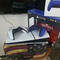 دستگاه ps5 اسلیم دو دسته نو نو
