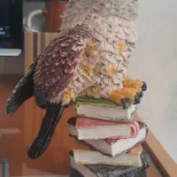 مجسمه جغد پر ابهت