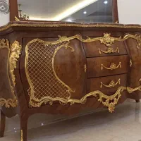 کنسول با آینه و میز تلویزیون لوکس|بوفه، ویترین، کنسول|بجنورد, |دیوار