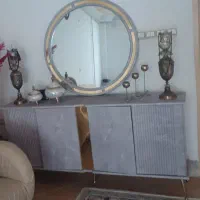 آینه و‌کنسول و اینه قدی و شمعدان