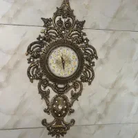 ساعت،سطل و جادستمال ،لوستر و دیوارکوب برنجی