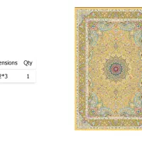 فرش ابریشم کد ۱۶۰۰۶۵ در رنگنبندی جذاب|فرش|تبریز, |دیوار