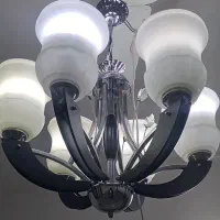 لوستر شش شاخه جفت داره|لوستر و چراغ آویز|ساری, |دیوار