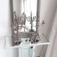 آینه شمعدان برنز  با میز کنسول