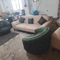 یک دست ۸نفره مبل مینیمال|مبلمان خانگی و میز عسلی|کوچصفهان, |دیوار