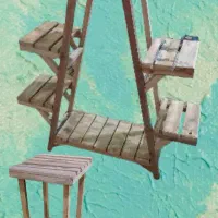 دو تا استند چوبی زیر گلدونی  محکم و زیبا