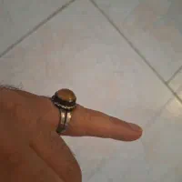 انگشتر قدیمی نقره عقیق و در نجف و سنگ آسیاب|جواهرات|تهران, سید خندان (جلفا)|دیوار