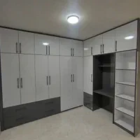 طراحی و اجرای کابینت آشپزخانه وکمددیواری وصنایعmdf|کتابخانه، شلف، قفسه‌های دیواری|لردگان, |دیوار