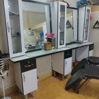 ویترین،سرشور،صندلی اصلاح وتخت مژه