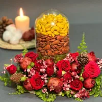 گل آرایی شب یلدا،شب چله،سفره عقد،گیفت یلدا،خنچه