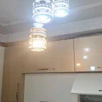 لوستر آبی فلزی و لوستر آشپزخانه|لوستر و چراغ آویز|گرگان, |دیوار